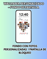 Wallpaper Personalizado con fotos| Modelo 2 | Corazon