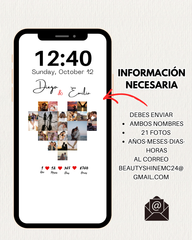 Wallpaper Personalizado con fotos| Modelo 2 | Corazon