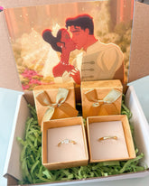 Set de Anillos princesa y el sapo
