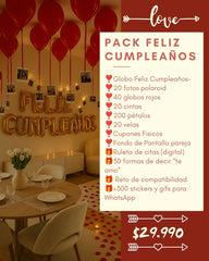 Pack Sorpresa Love | Novia | Feliz Cumpleaños | pololeo