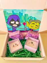 Set Anillos Raven y Chico Bestia