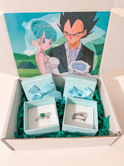 Set de anillos Vegeta y Bulma