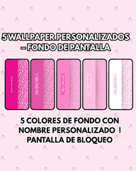 5 Wallpaper Personalizados con Nombre| 5 Colores Modelo 3