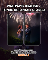 Wallpaper Kimetsu – Akaza y Koyuki Fondo de Pantalla | Pantalla de Bloqueo