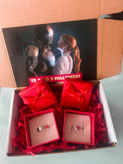 Set de anillos Iron Man y Potts