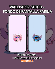 Wallpaper Stitch y Ángel – Fondo de Pantalla | Pantalla de Bloqueo