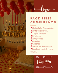 Pack Love / Feliz Cumpleaños