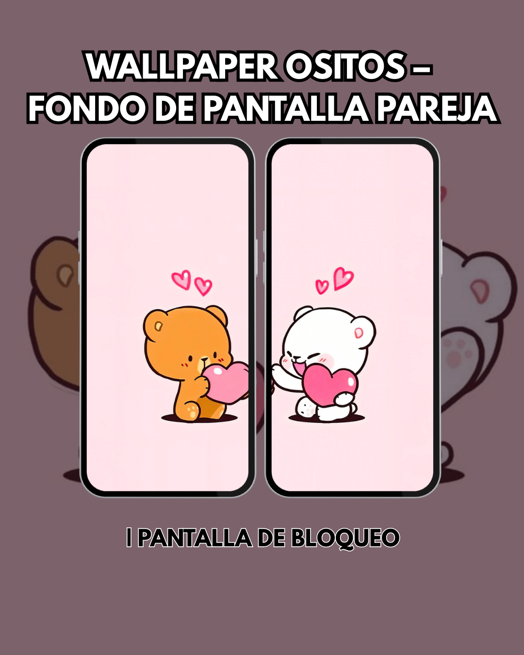 Wallpaper pareja de osos – Fondo de Pantalla Pareja | Pantalla de Bloqueo