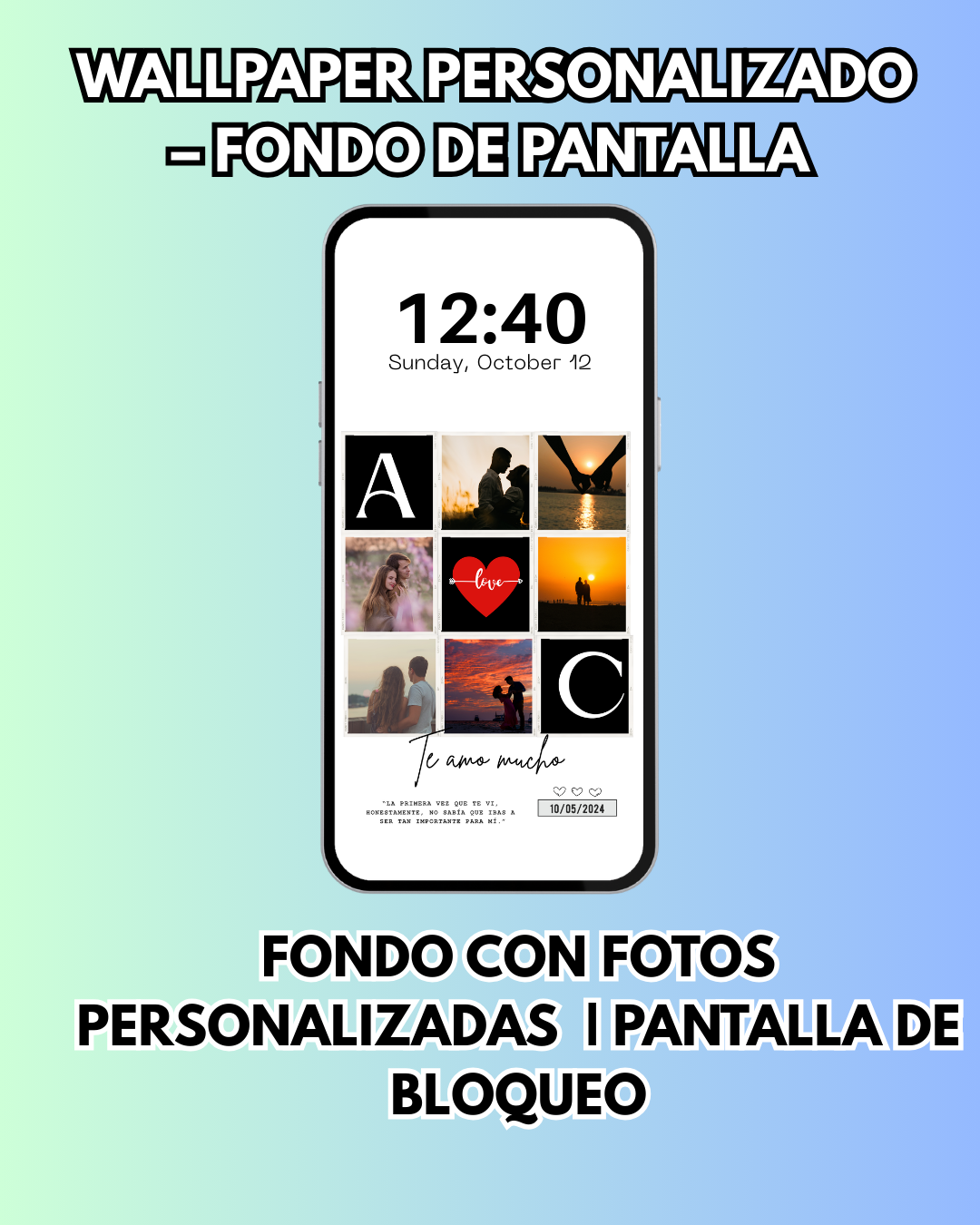 Wallpaper Personalizado con fotos|  Modelo 5