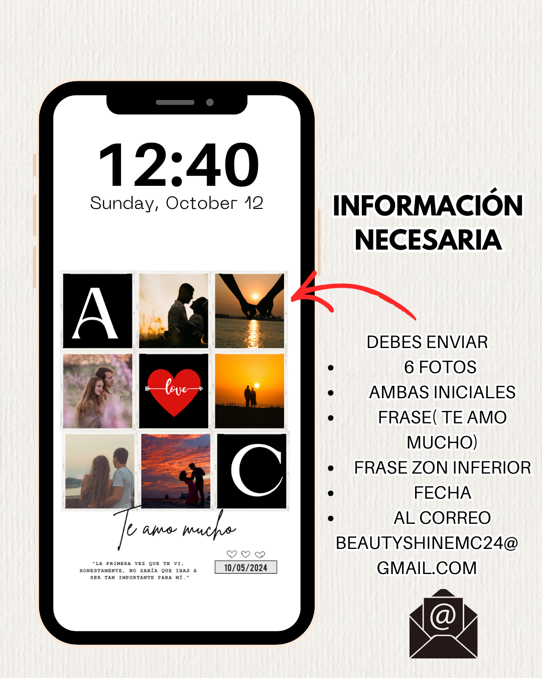 Wallpaper Personalizado con fotos|  Modelo 5