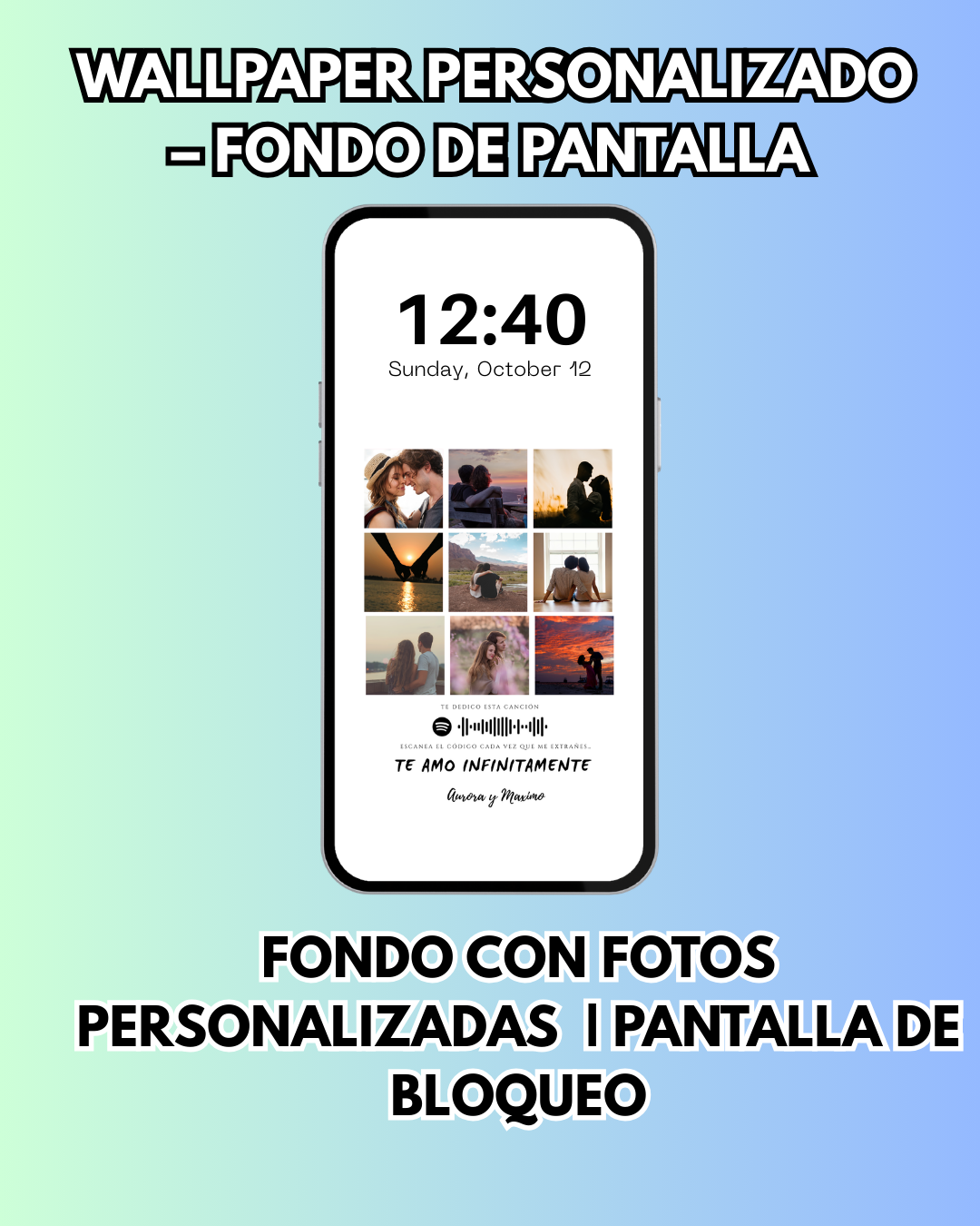 Wallpaper Personalizado con fotos|  Modelo 1