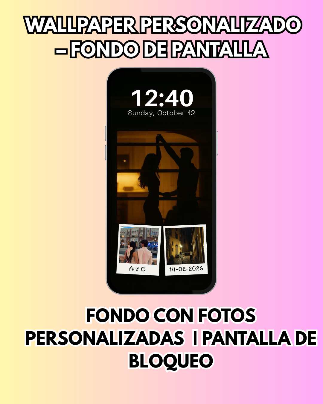 Wallpaper Personalizado con fotos|  Modelo 4