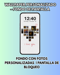 Wallpaper Personalizado con fotos|  Modelo 14 |  Modelo Corazon