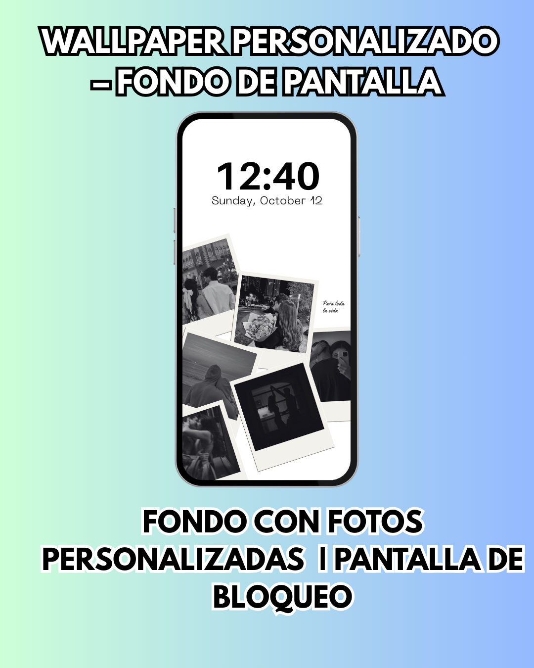 Wallpaper Personalizado con fotos|  Modelo 9