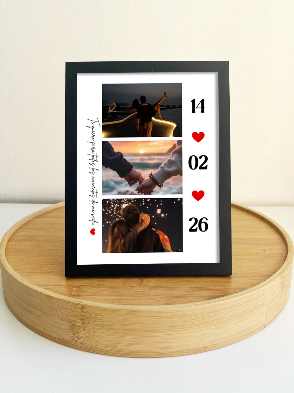 Cuadro Love 15x20 cm (marco negro)