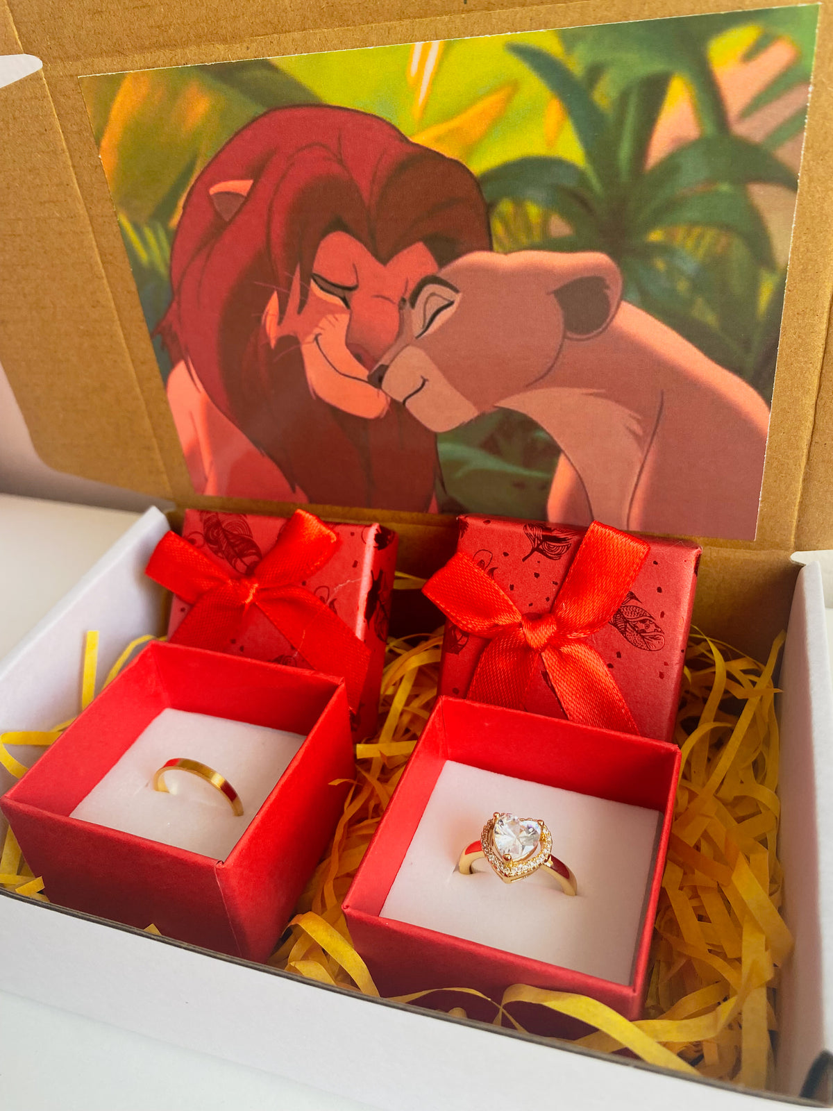 Set de Anillos Rey León (Simba y Nala)
