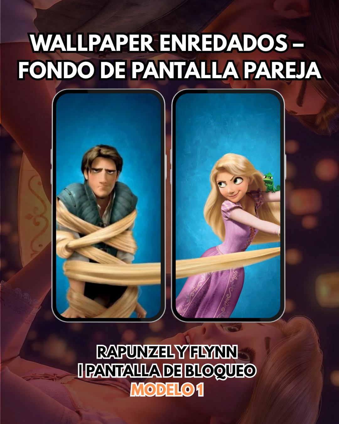 Wallpaper Enredados – Flynn y Rapunzel  Fondo de Pantalla | Pantalla de Bloqueo