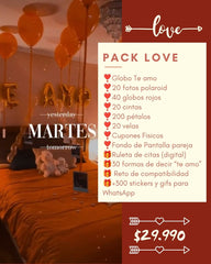 Pack Sorpresa Love | Novia | Feliz Cumpleaños | pololeo