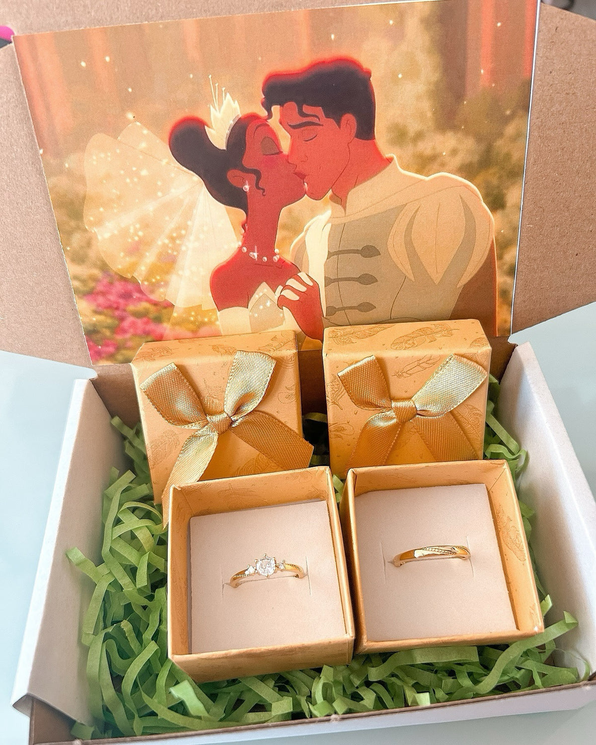 Set de Anillos princesa y el sapo 2