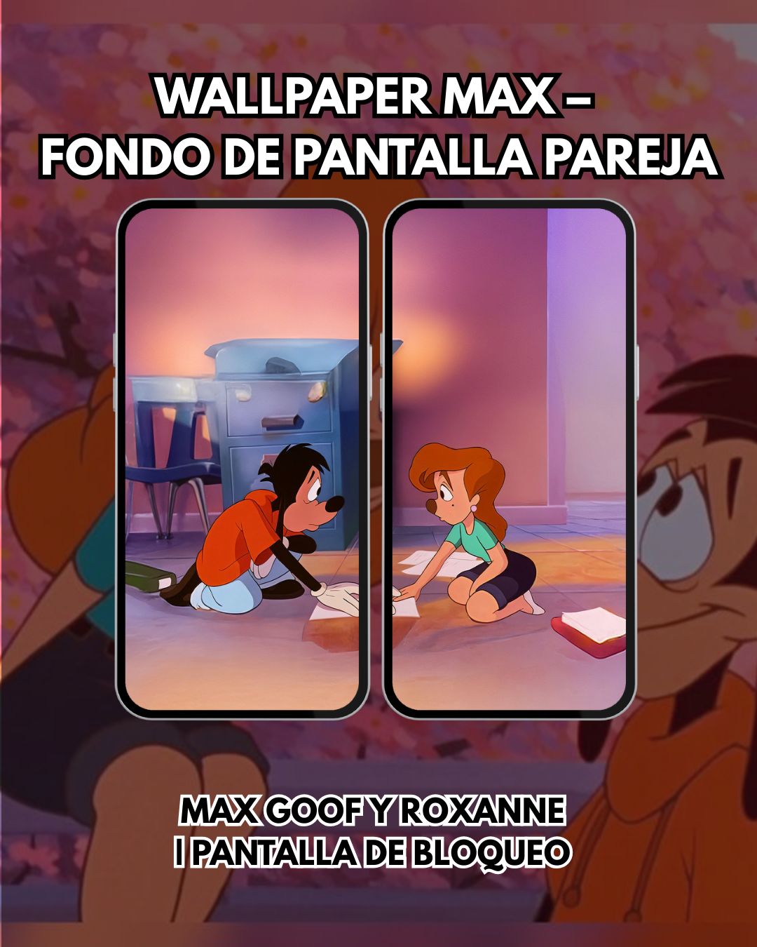 Wallpaper  Max y Rozanne|– Fondo de Pantalla Pareja | Pantalla de Bloqueo