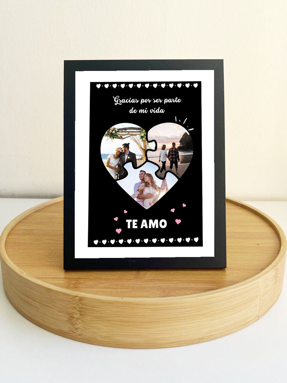 Cuadro Love 15x20 cm (marco negro)