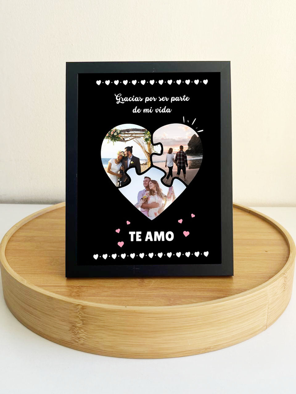 Cuadro Love 15x20 cm (marco negro)