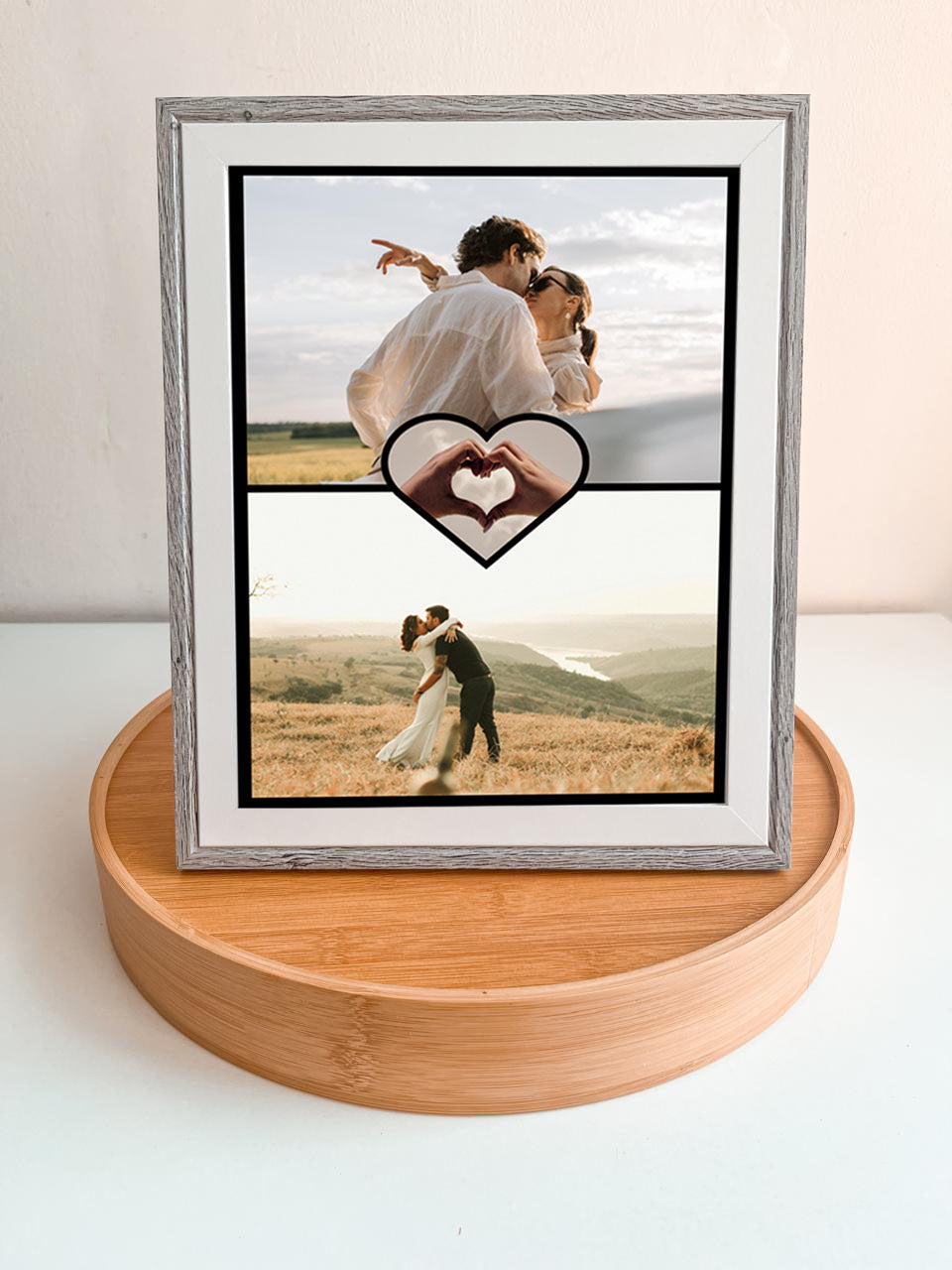 Cuadro love 20x25 cm (marco gris)