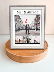 Cuadro love 20x25 cm (marco gris)