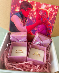 Set de Anillos Enredados(rapunzel y flynn)