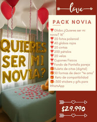 Pack Sorpresa Love | Novia | Feliz Cumpleaños | pololeo