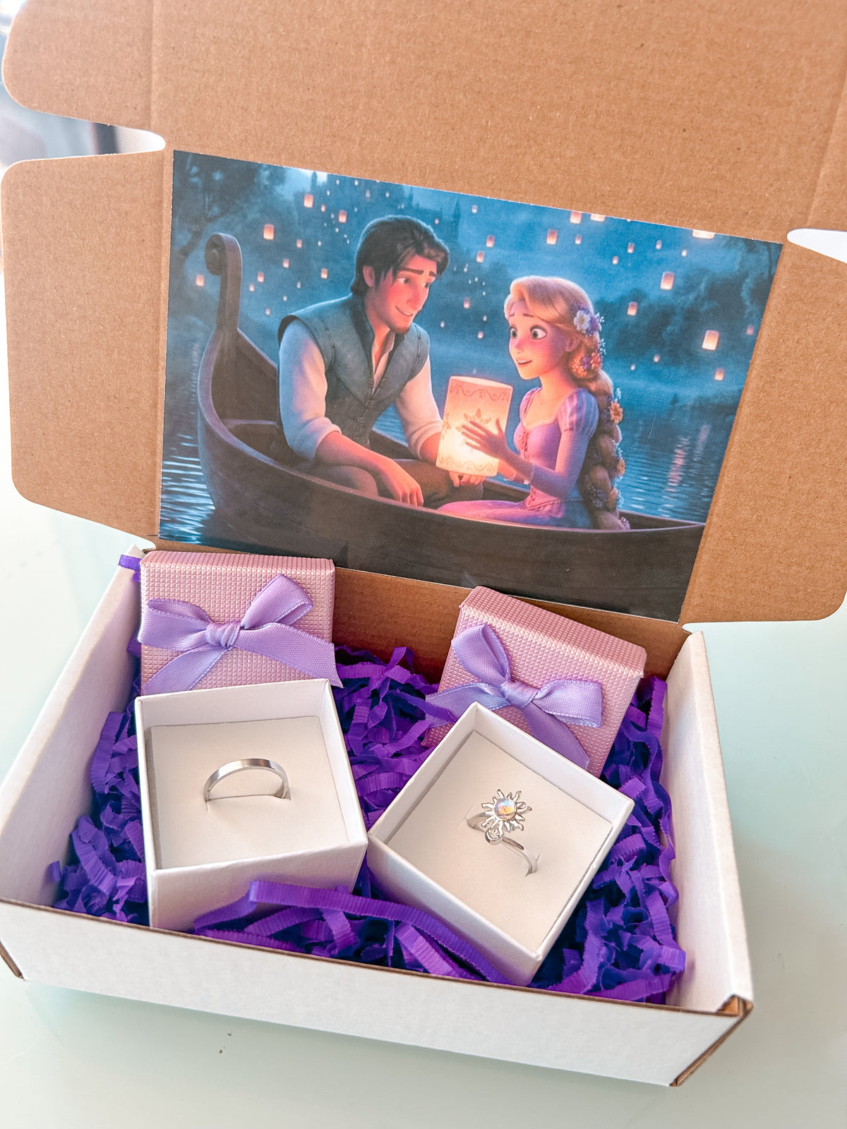Set de Anillos Enredados(rapunzel y flynn) 3