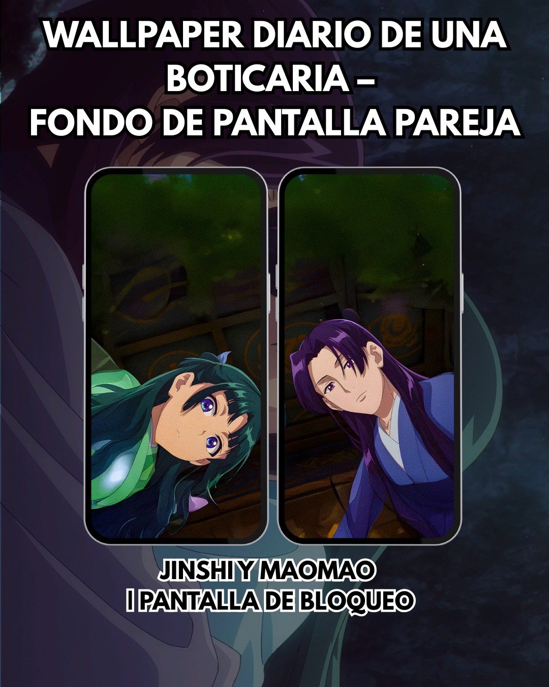 Wallpaper  Diario de una Boticaria |jinshi y maomao – Fondo de Pantalla Pareja | Pantalla de Bloqueo