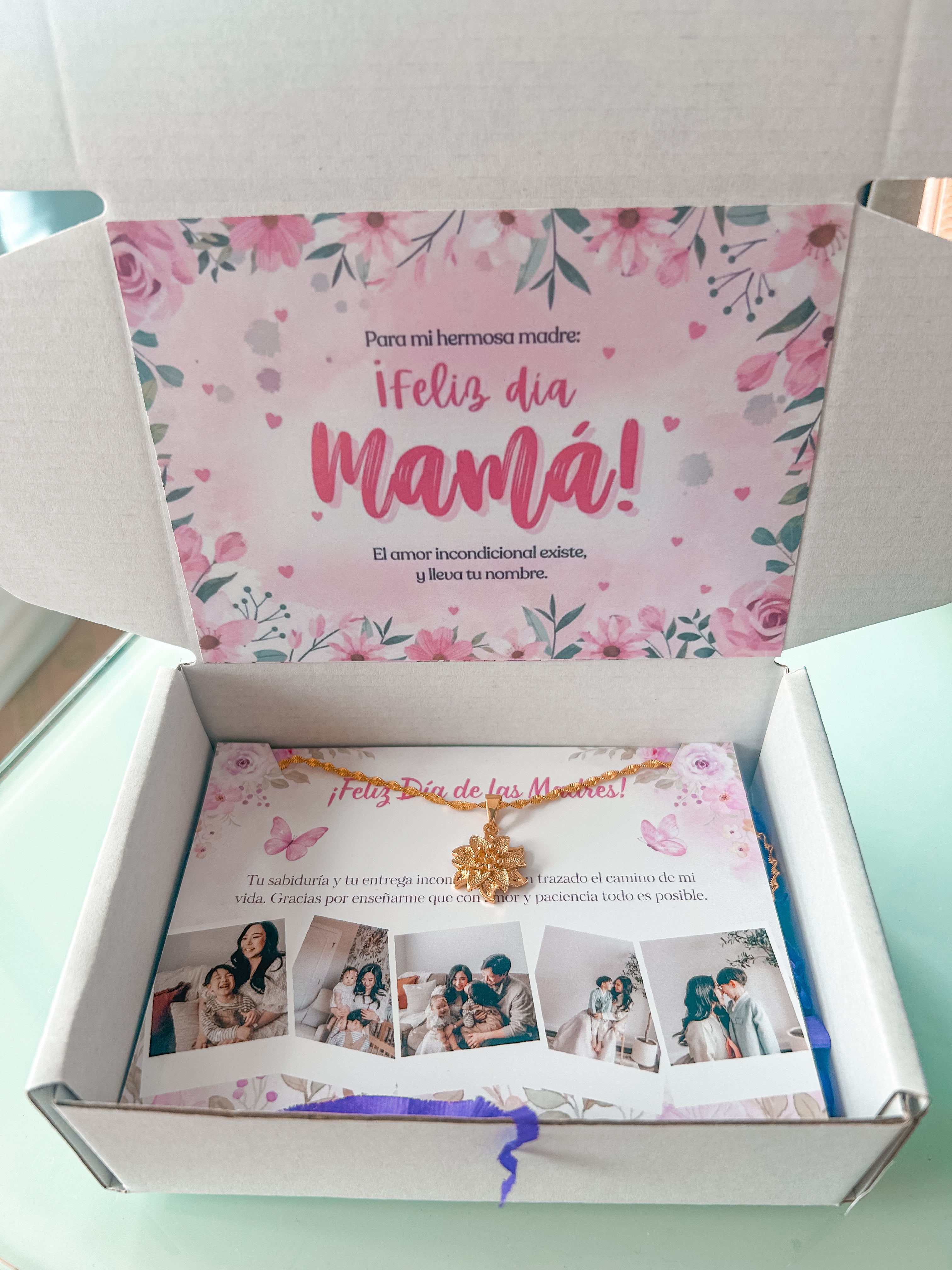 Collar Día de la madre box Rosa 2