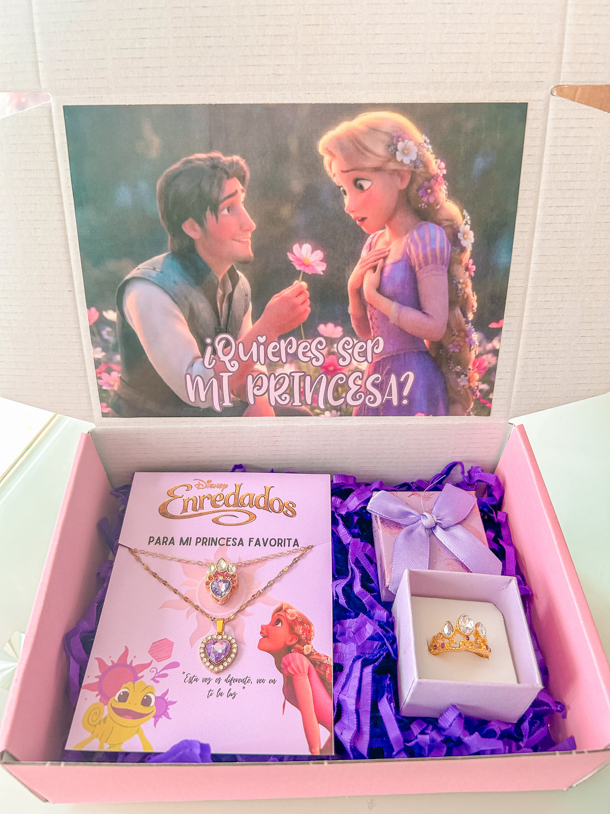 Box Enredados L  ¿quieres ser mi princesa? (rapunzel y Flynn) 2