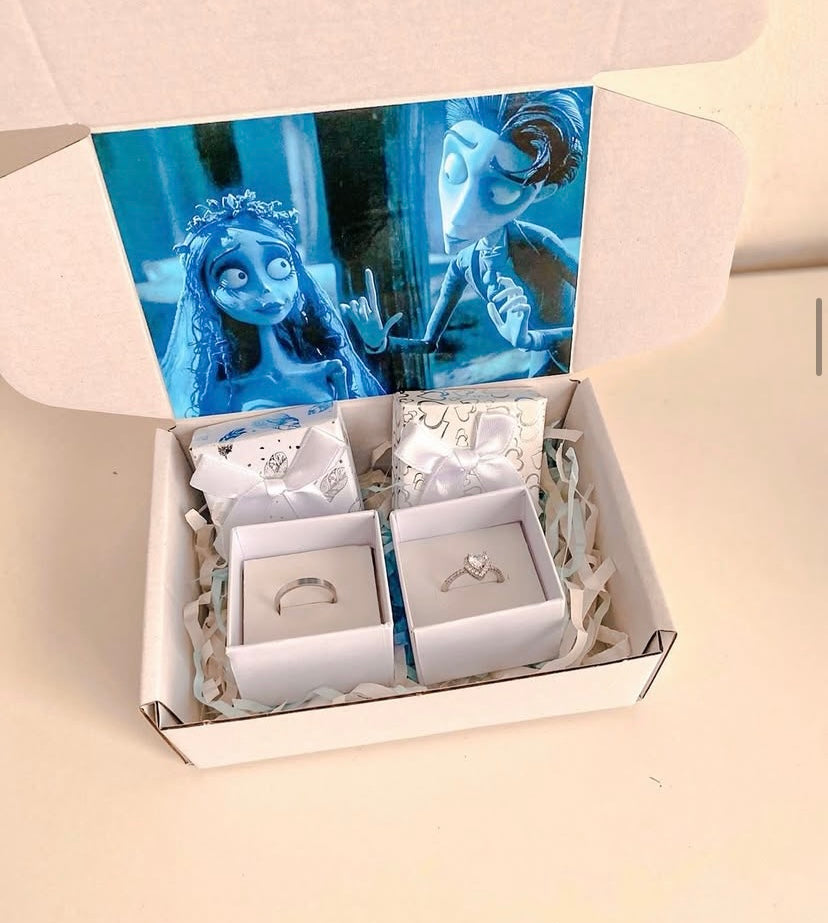 Set de anillos cadáver de la novia