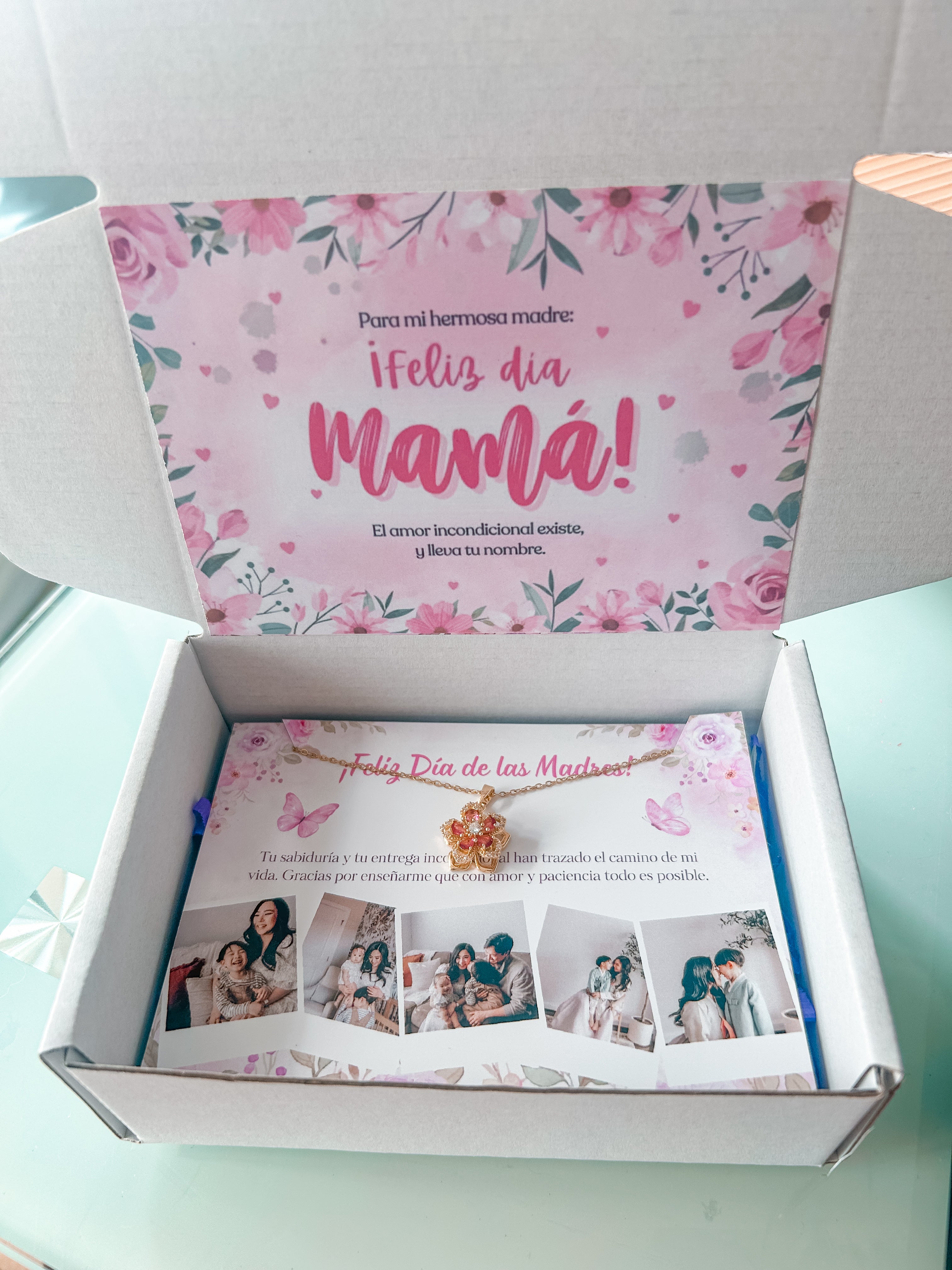 Collar Día de la madre box Rosa 2