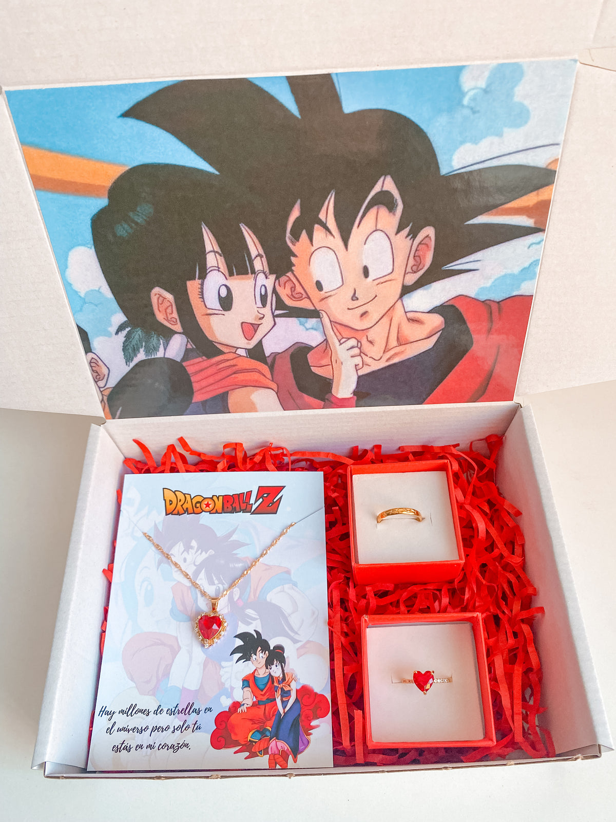 Box Goku collar + anillos