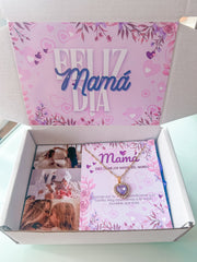 Collar Día de la madre box Morada