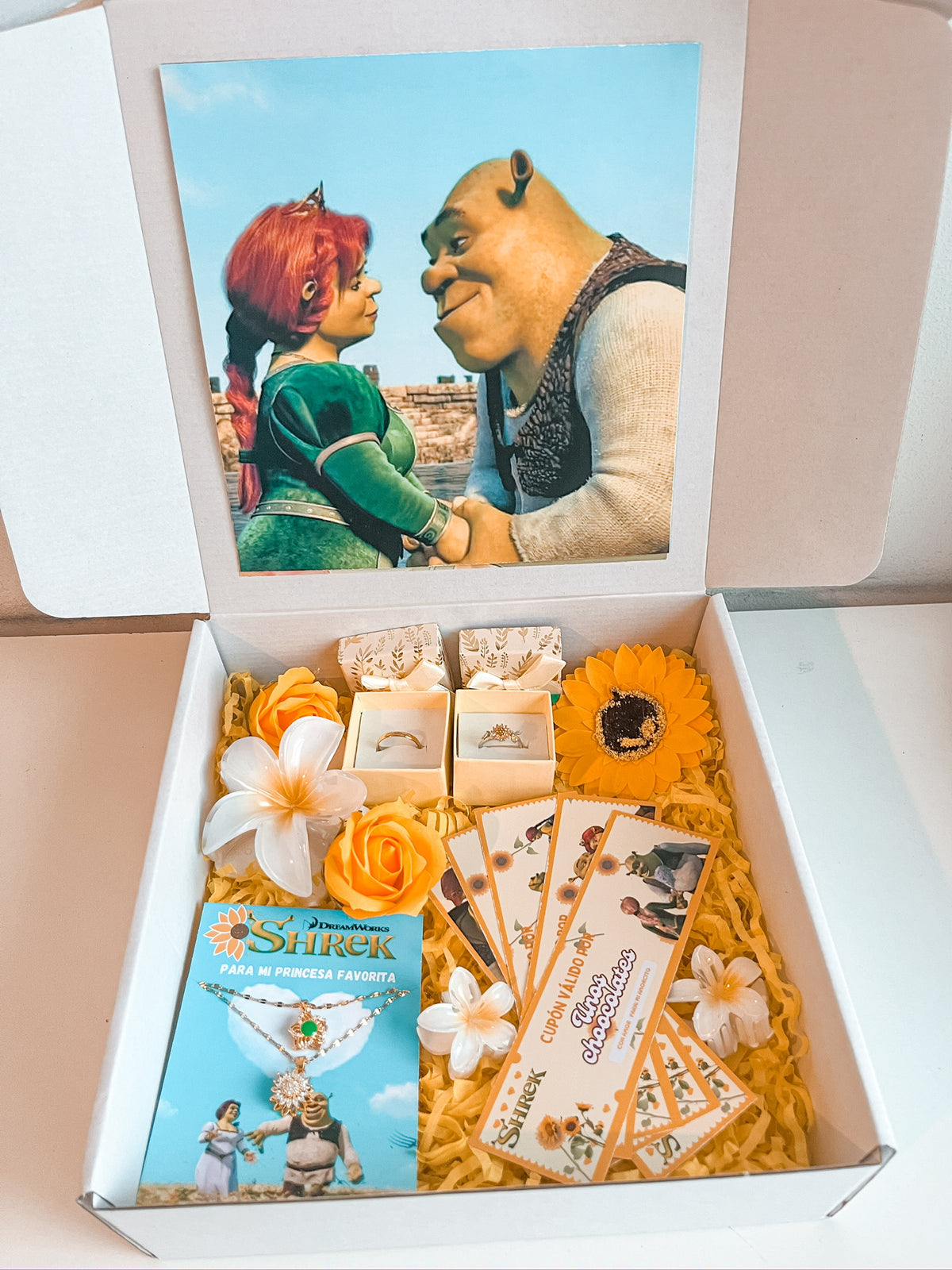 Box XXL Sherk y Fiona girasol