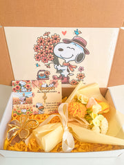 Box Flores Amarillas Snoopy xl (Ramo + Collar +pinche)