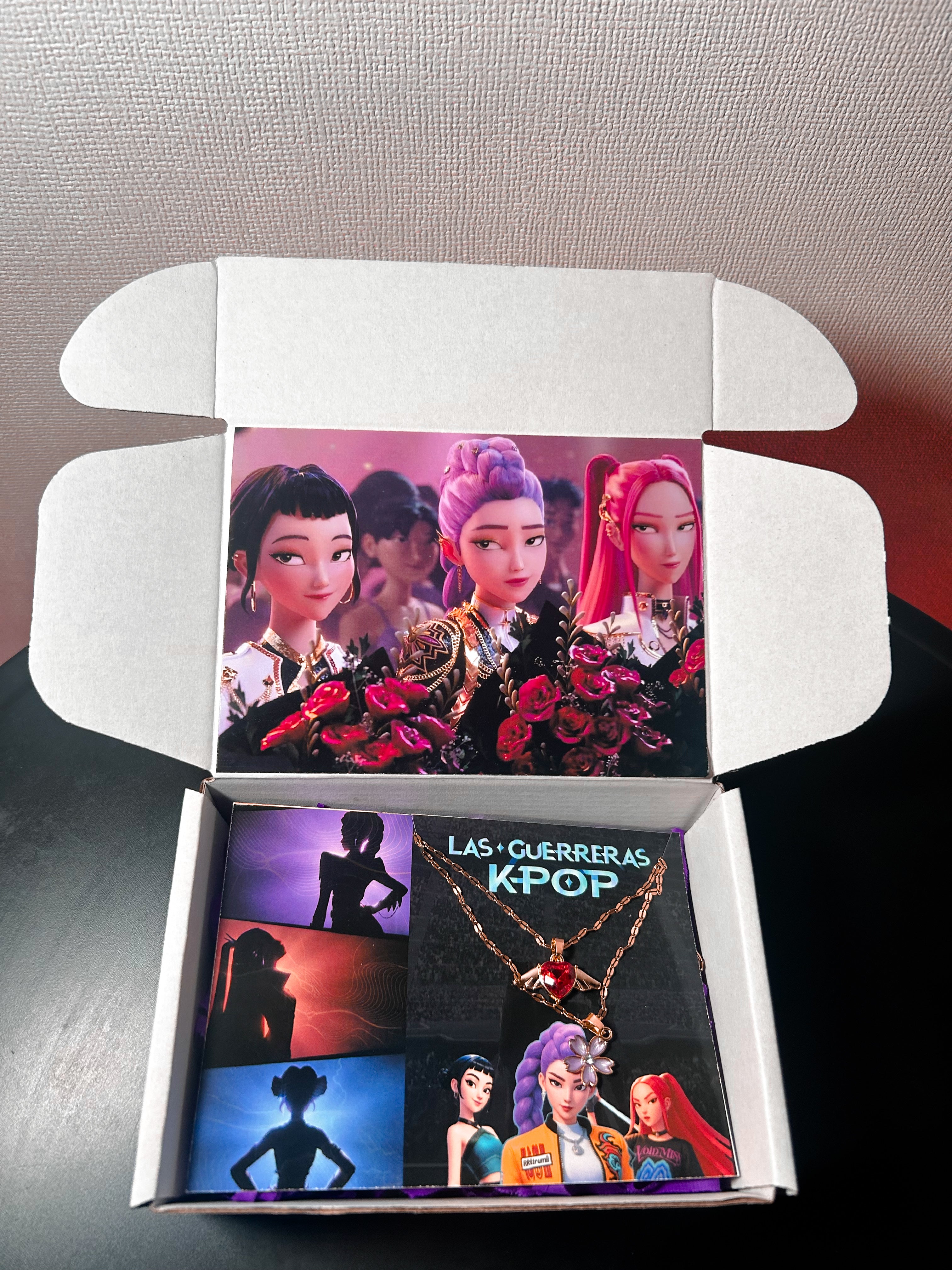 Box Dúo collar Guerreras Kpop