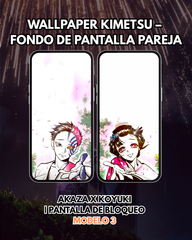 Wallpaper Kimetsu – Akaza y Koyuki Fondo de Pantalla | Pantalla de Bloqueo
