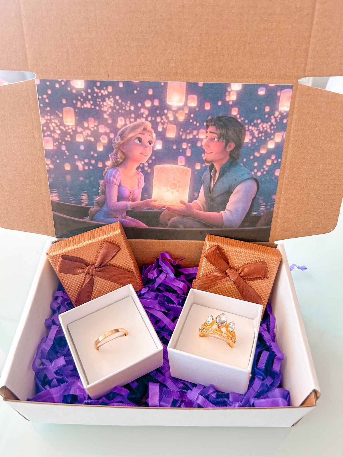 Set de Anillos Enredados(rapunzel y flynn) 2