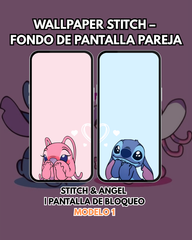 Wallpaper Stitch y Ángel – Fondo de Pantalla | Pantalla de Bloqueo