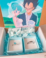 Set de anillos Vegeta y Bulma 2
