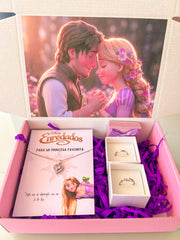 Box Enredados L plateado corazón (rapunzel)