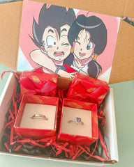 Set de anillos Gohan y Videl