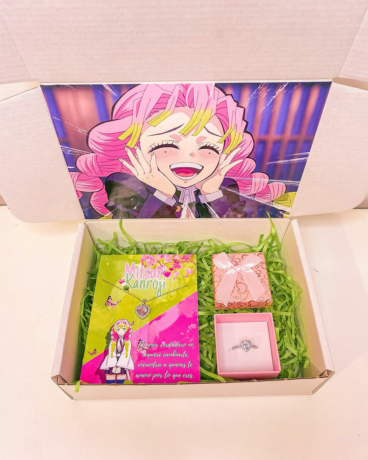 Box Kimetsu No Yaiba M (Collar + Anillo)