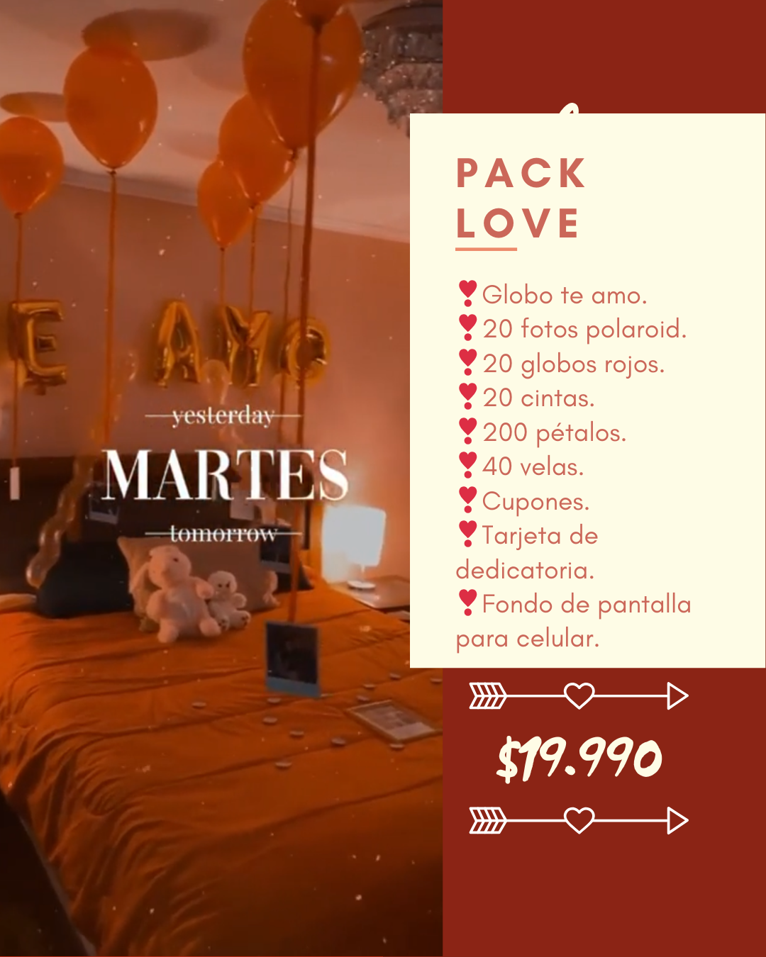 Pack Love / Feliz Cumpleaños