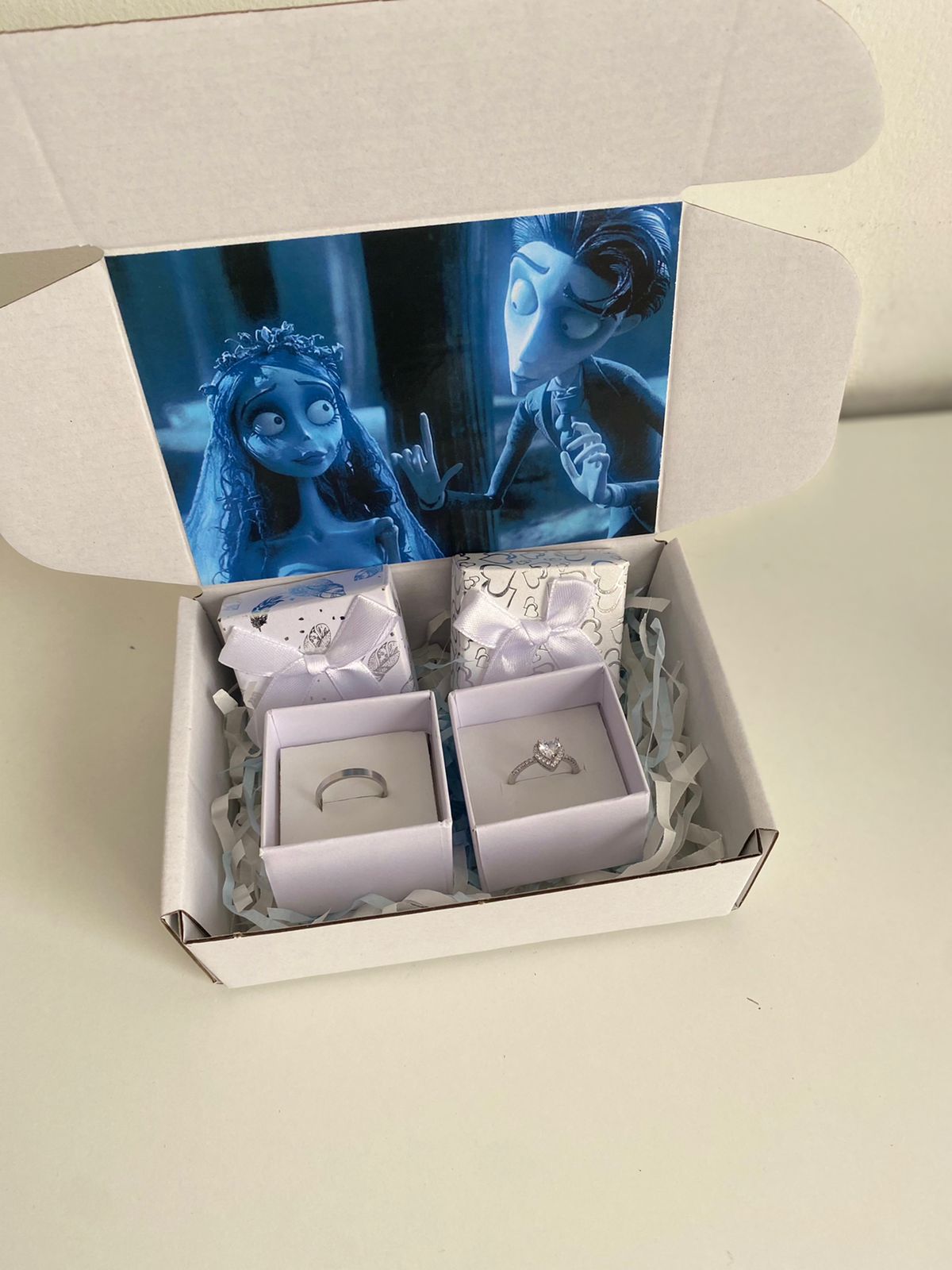Set de anillos cadáver de la novia